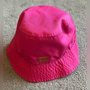 Coach Women’s Pink Reversible Bucket Hat